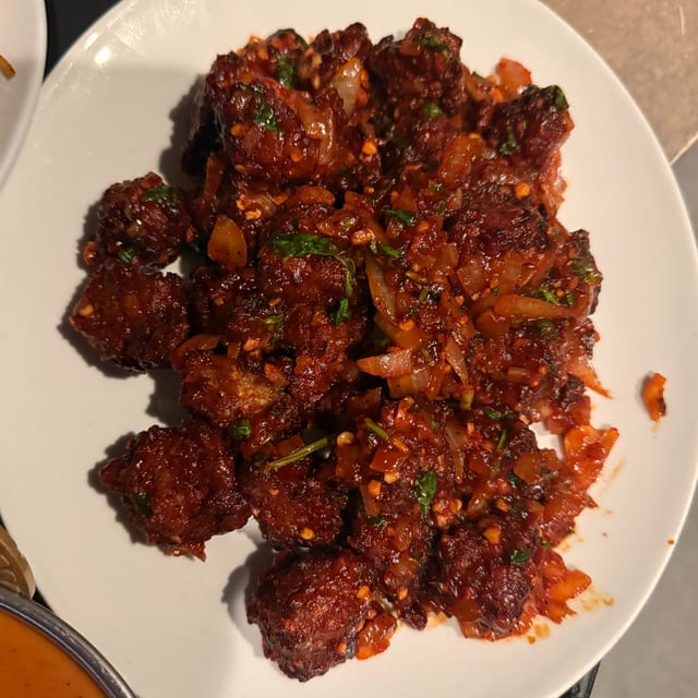 Vegetable Manchurian Dry.