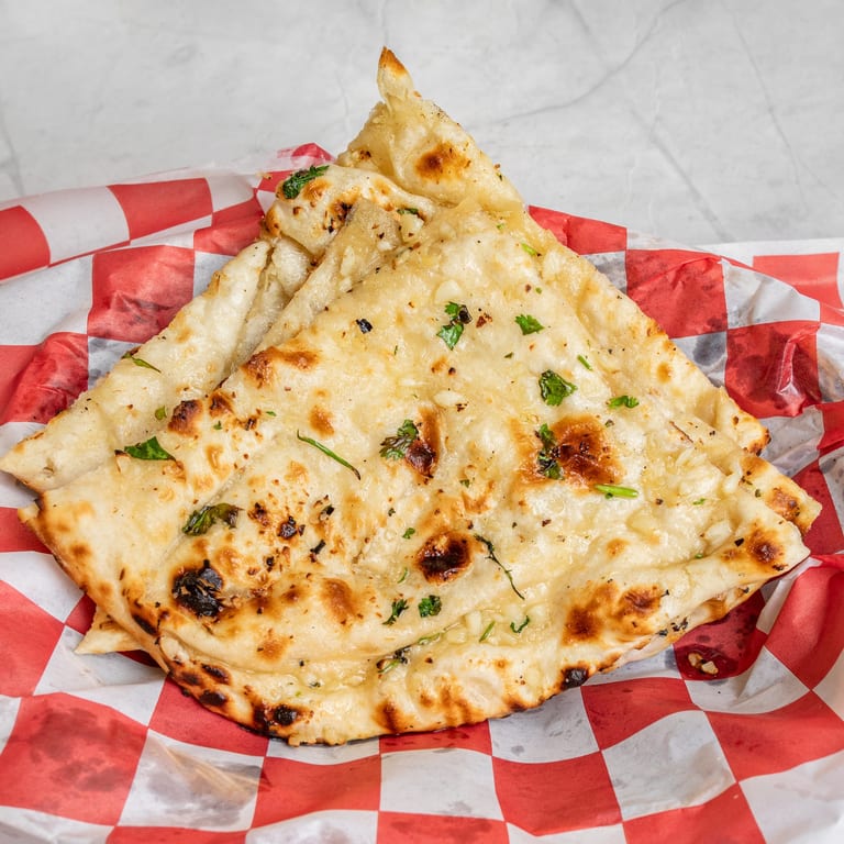Delicious Garlic Naan Awaits