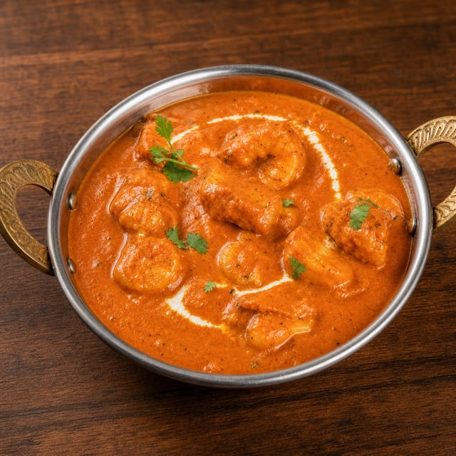 Shrimp Tikka Masala.