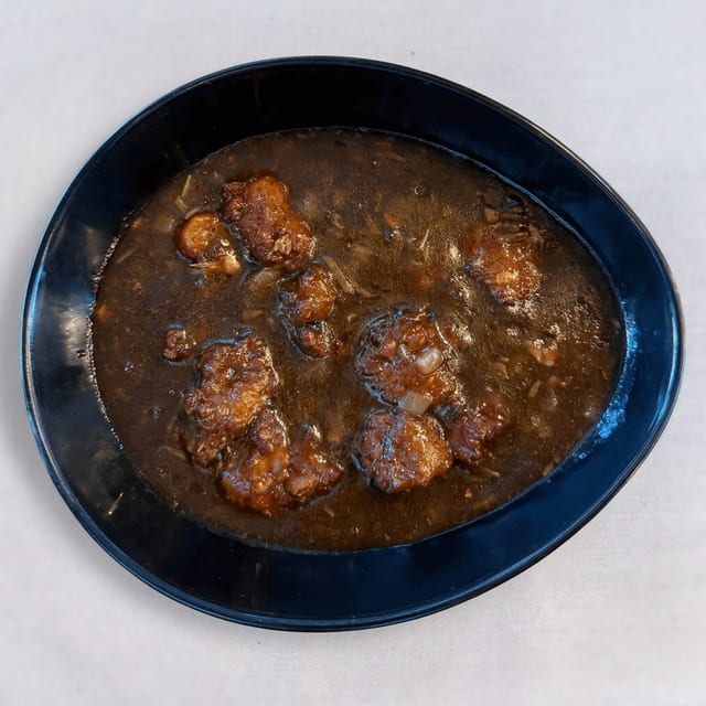 Vegetable Manchurian Gravy.